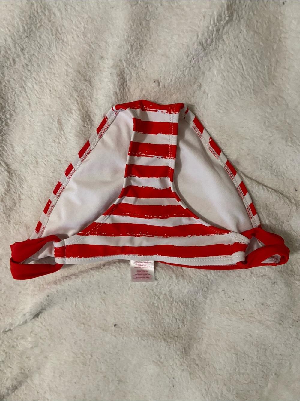Xhilaration Red and White Striped Bikini Bottom